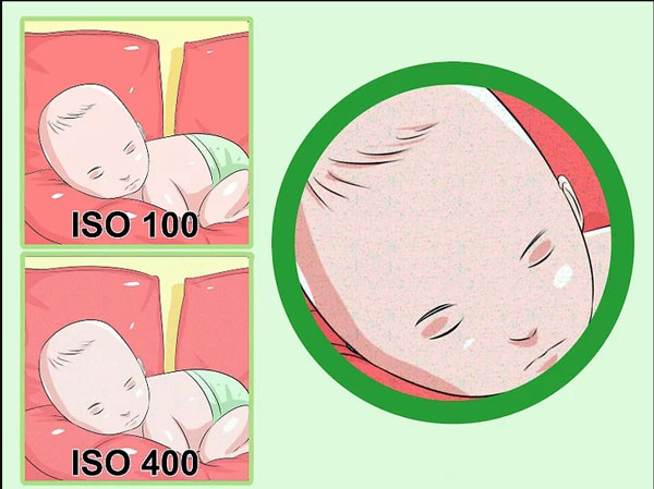 آموزش عکاسی نوزاد در خانه - تنظیم ISO