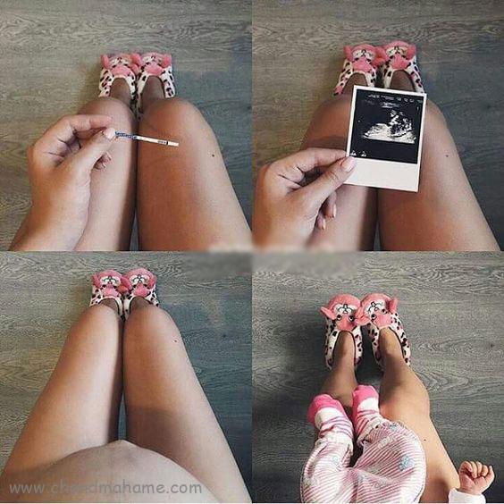 مدل ژست عکس گرفتن بارداری