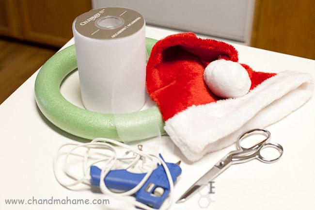 آموزش درست کردن حلقه تزیینی بابانوئل برای تم کریسمس - چندماهمه