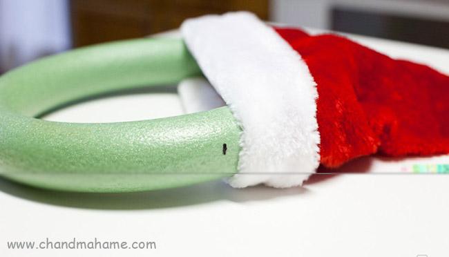 آموزش درست کردن حلقه تزیینی بابانوئل برای تم کریسمس - چندماهمه
