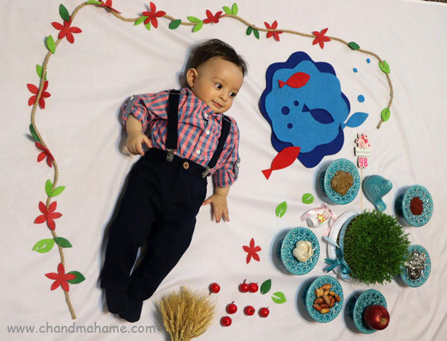 مدل عکس های مناسبتی از نوزاد پسر نوروز - چندماهمه