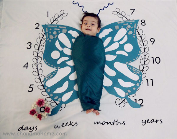 ایده عکس ماهانه نوزاد- عکس شش ماهگی کودک - جندماهمه