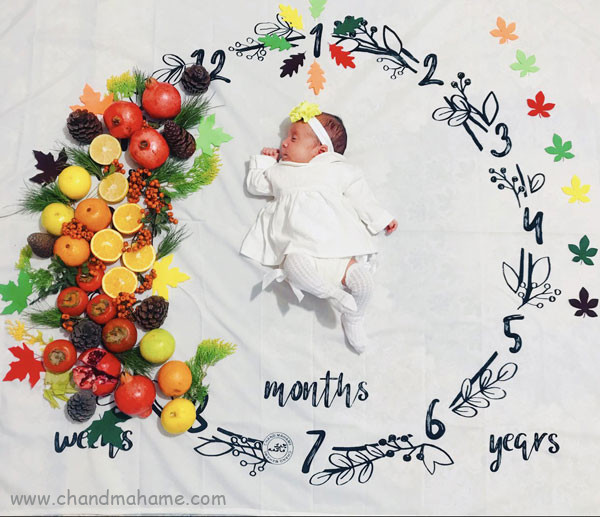 عکس نوزاد با میوه