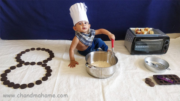 ایده عکس نوزاد با تم آشپزی