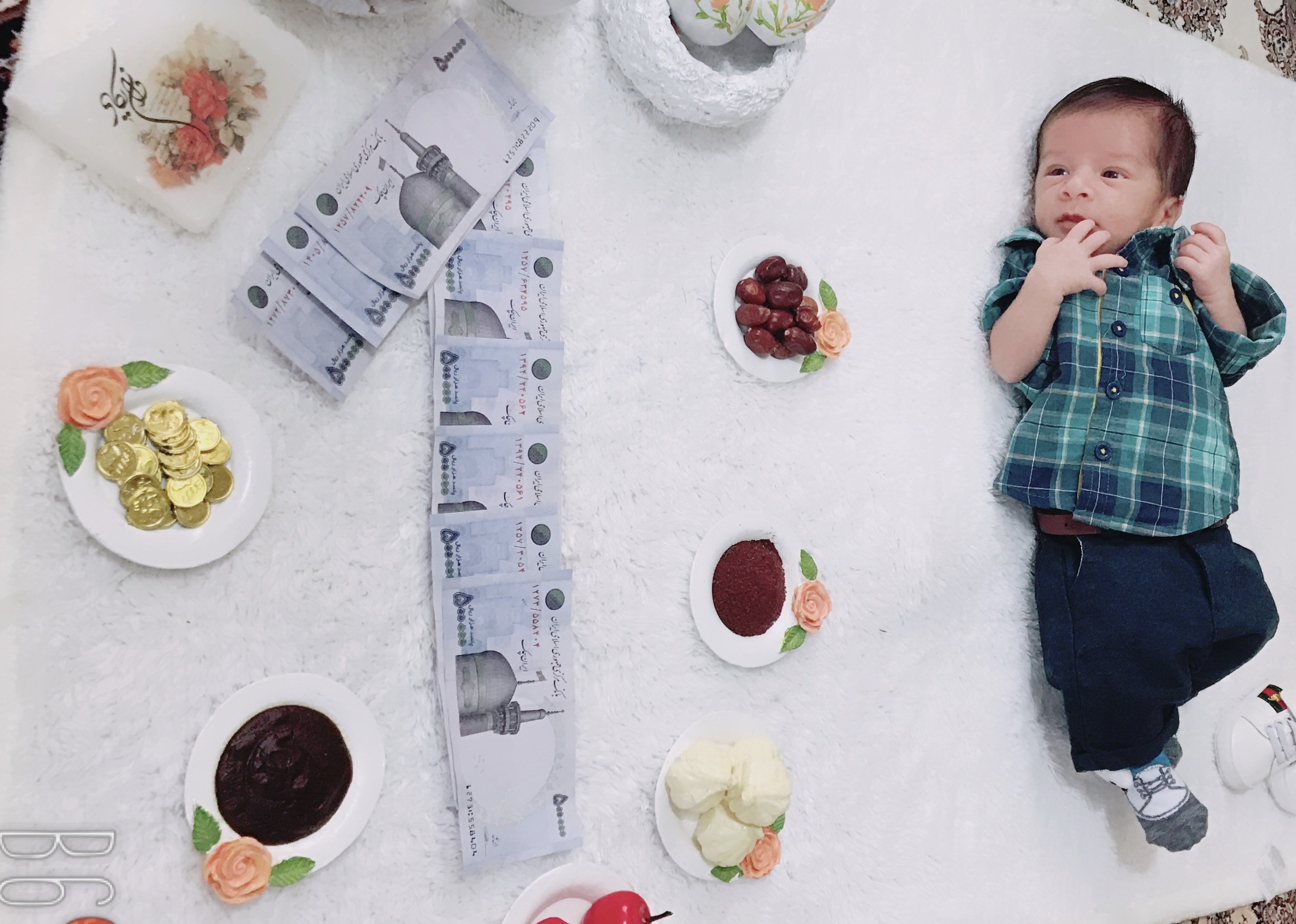 یک ماهگی نوزاد برسام شهبازي