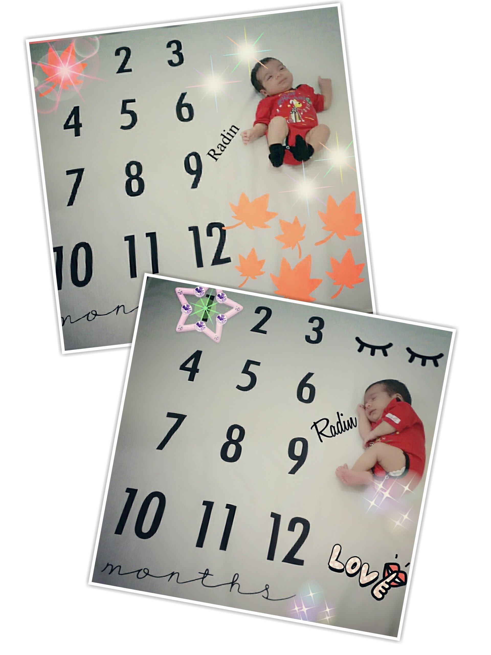 یک ماهگی نوزاد رادین آذربخش