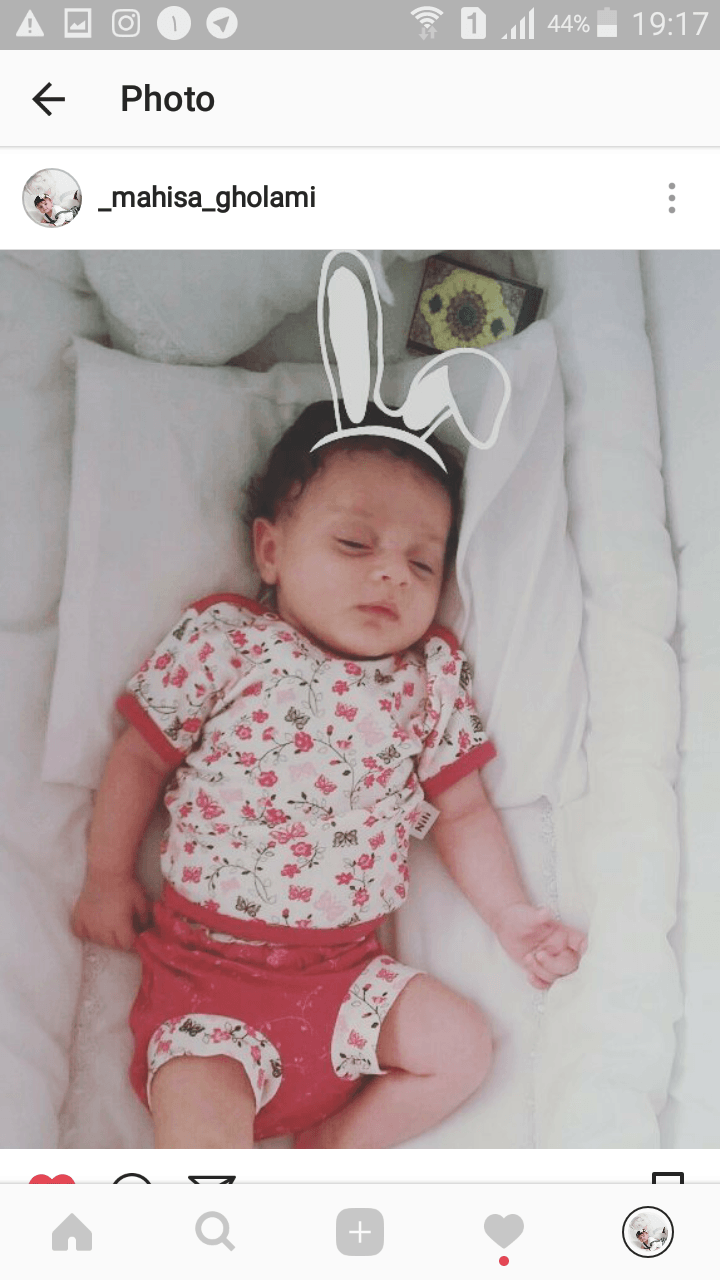 یک ماهگی نوزاد محیصا غلامی