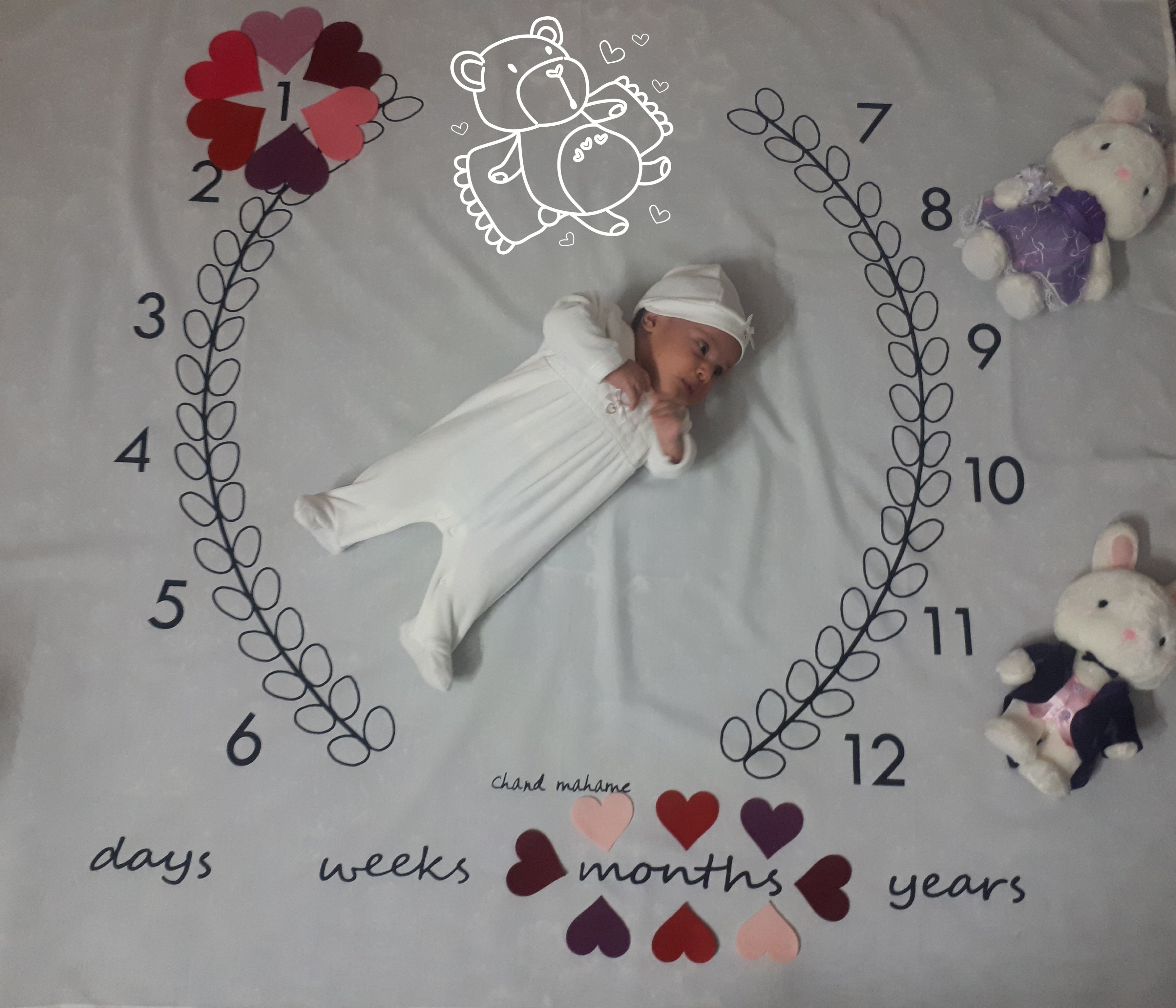 یک ماهگی نوزاد مهرسانا رفیعی