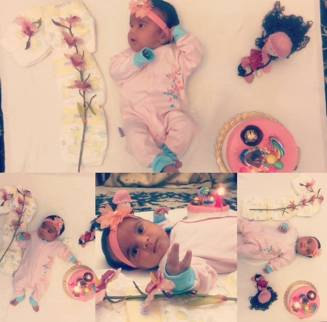 یک ماهگی نوزاد رها حسین پور