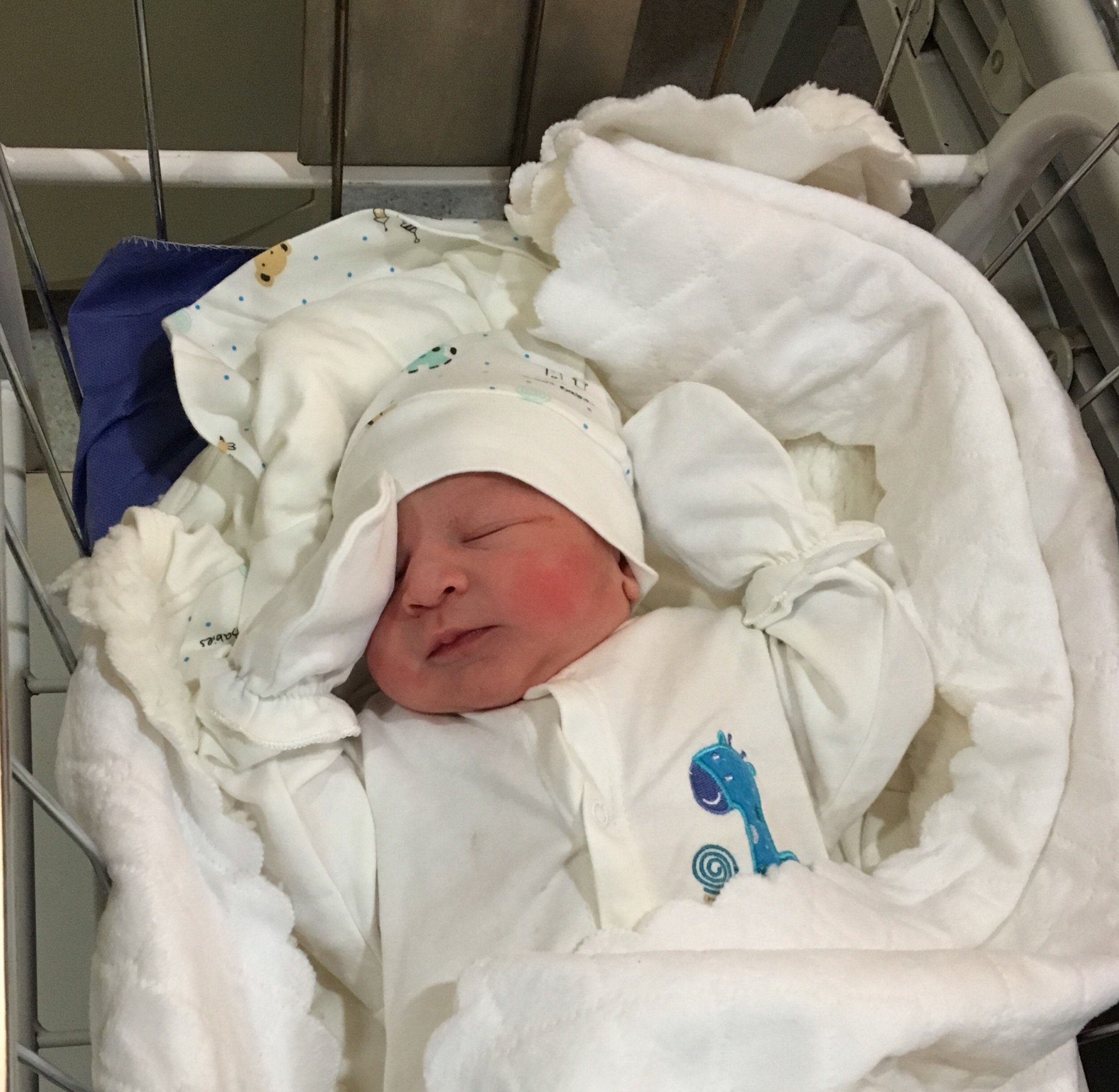 متولد شدن نوزاد علی اسماعیل زاده