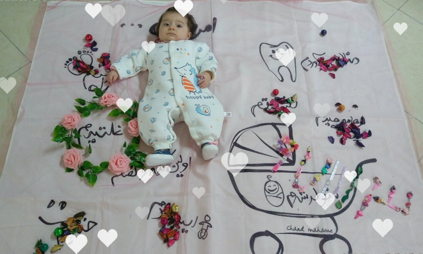 غلتیدن نوزاد نلیا بهمندزاده