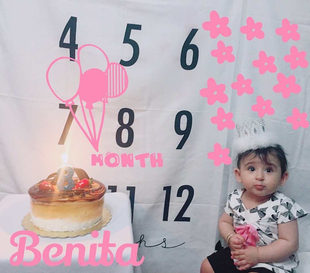 هشت ماهگی نوزاد بنيتا هاشم پور