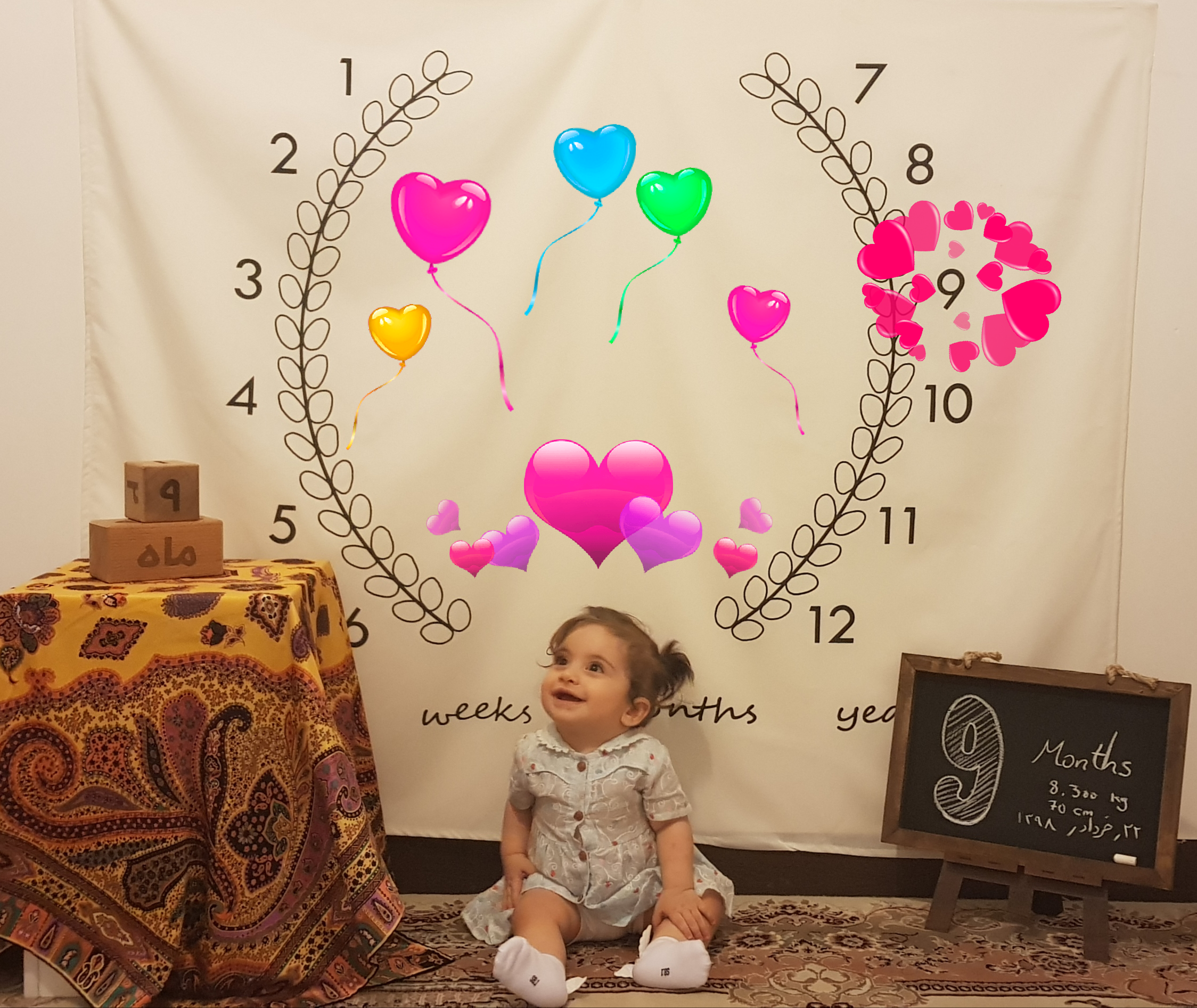 نه ماهگی نوزاد ترمه امینی