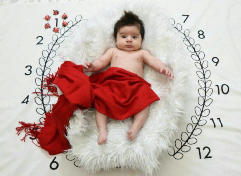 یک ماهگی نوزاد هیراد پورعسگری