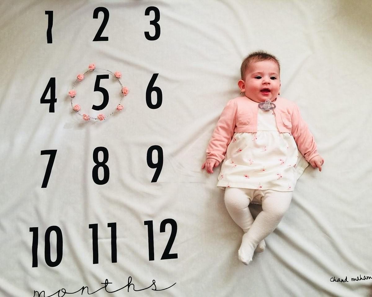 پارچه ماهگرد نوزاد طرح کلاسیک هیراد پورعسگری