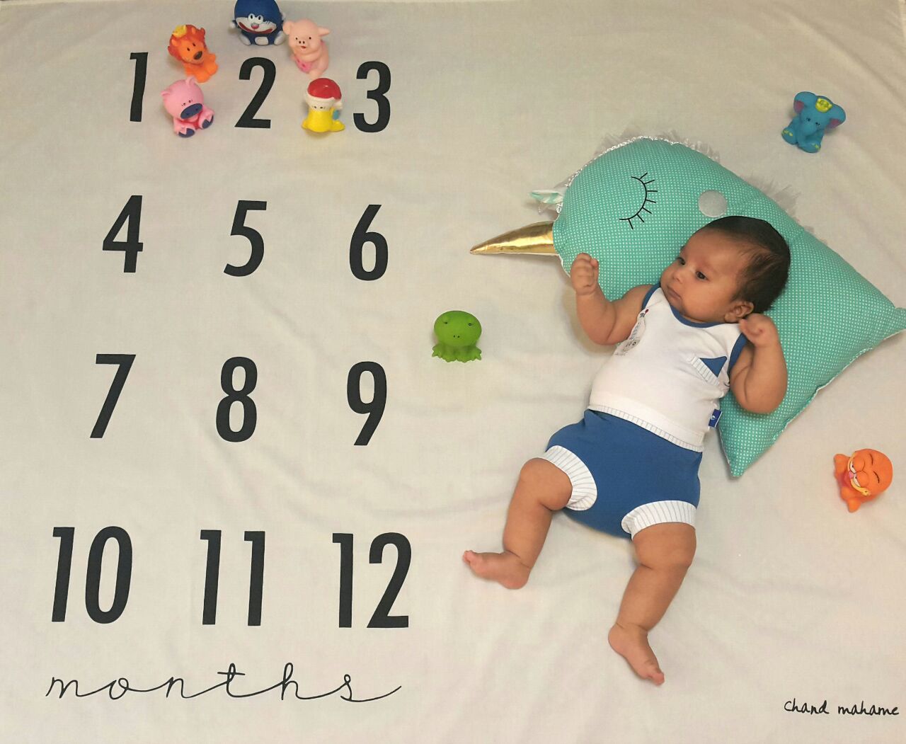 پارچه ماهگرد نوزاد طرح کلاسیک هیراد پورعسگری