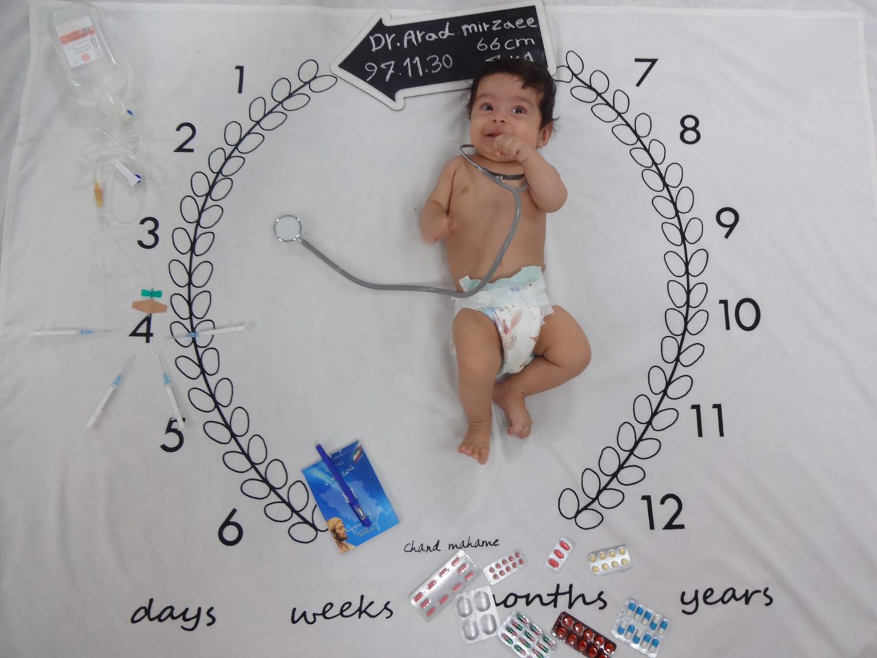 چهار ماهگی نوزاد هیراد پورعسگری