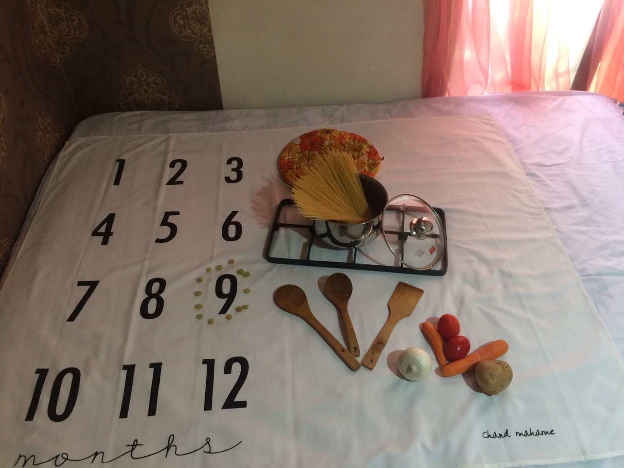 پارچه ماهگرد نوزاد طرح کلاسیک هیراد پورعسگری