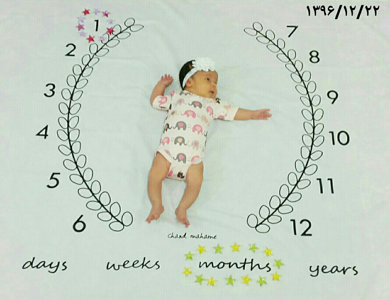 یک ماهگی نوزاد هیراد پورعسگری