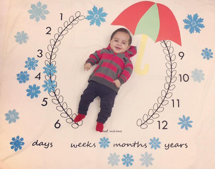 تم عکس زمستانی نوزاد هیراد پورعسگری