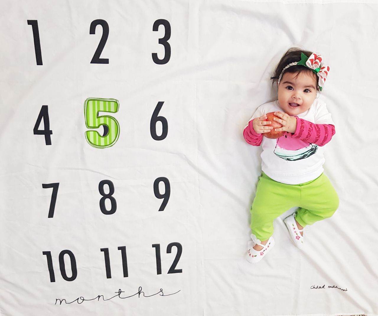 پارچه ماهگرد نوزاد طرح کلاسیک هیراد پورعسگری