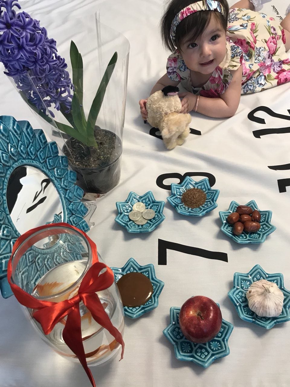 پارچه ماهگرد نوزاد طرح کلاسیک هیراد پورعسگری