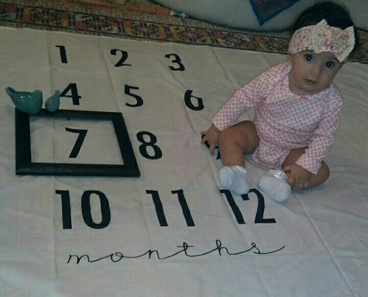 پارچه ماهگرد نوزاد طرح کلاسیک هیراد پورعسگری