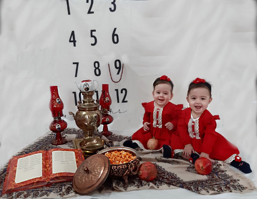 پارچه ماهگرد نوزاد طرح کلاسیک هیراد پورعسگری