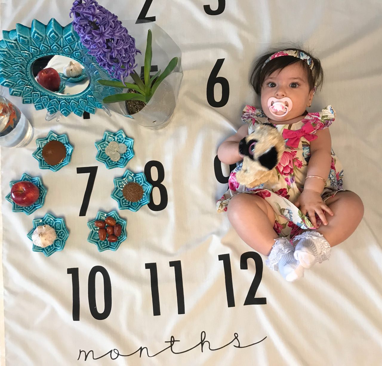 پارچه ماهگرد نوزاد طرح کلاسیک هیراد پورعسگری