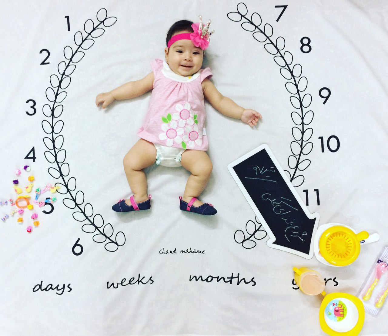 پارچه ماه شمار طرح شاخه زیتون هیراد پورعسگری