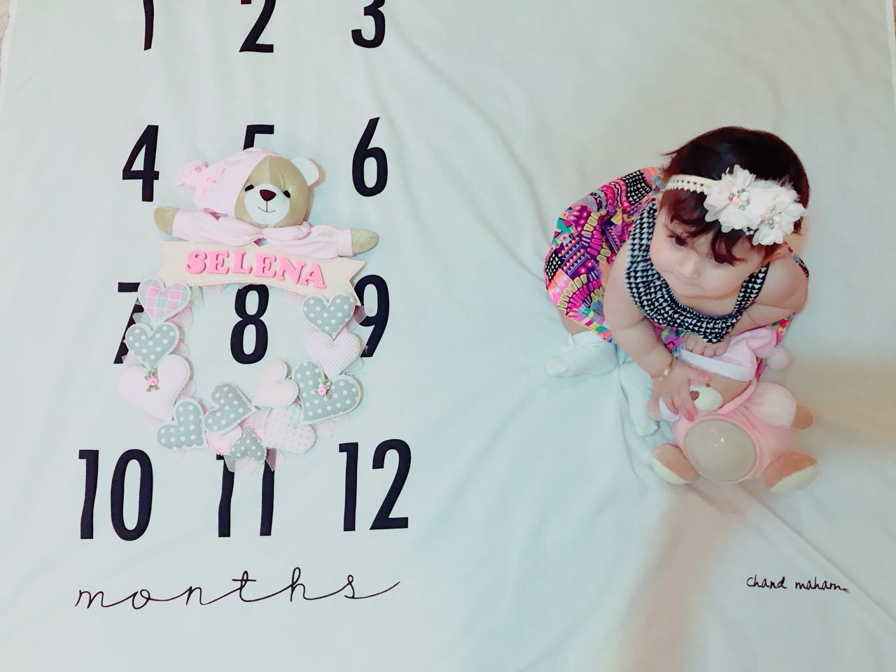 پارچه ماهگرد نوزاد طرح کلاسیک هیراد پورعسگری