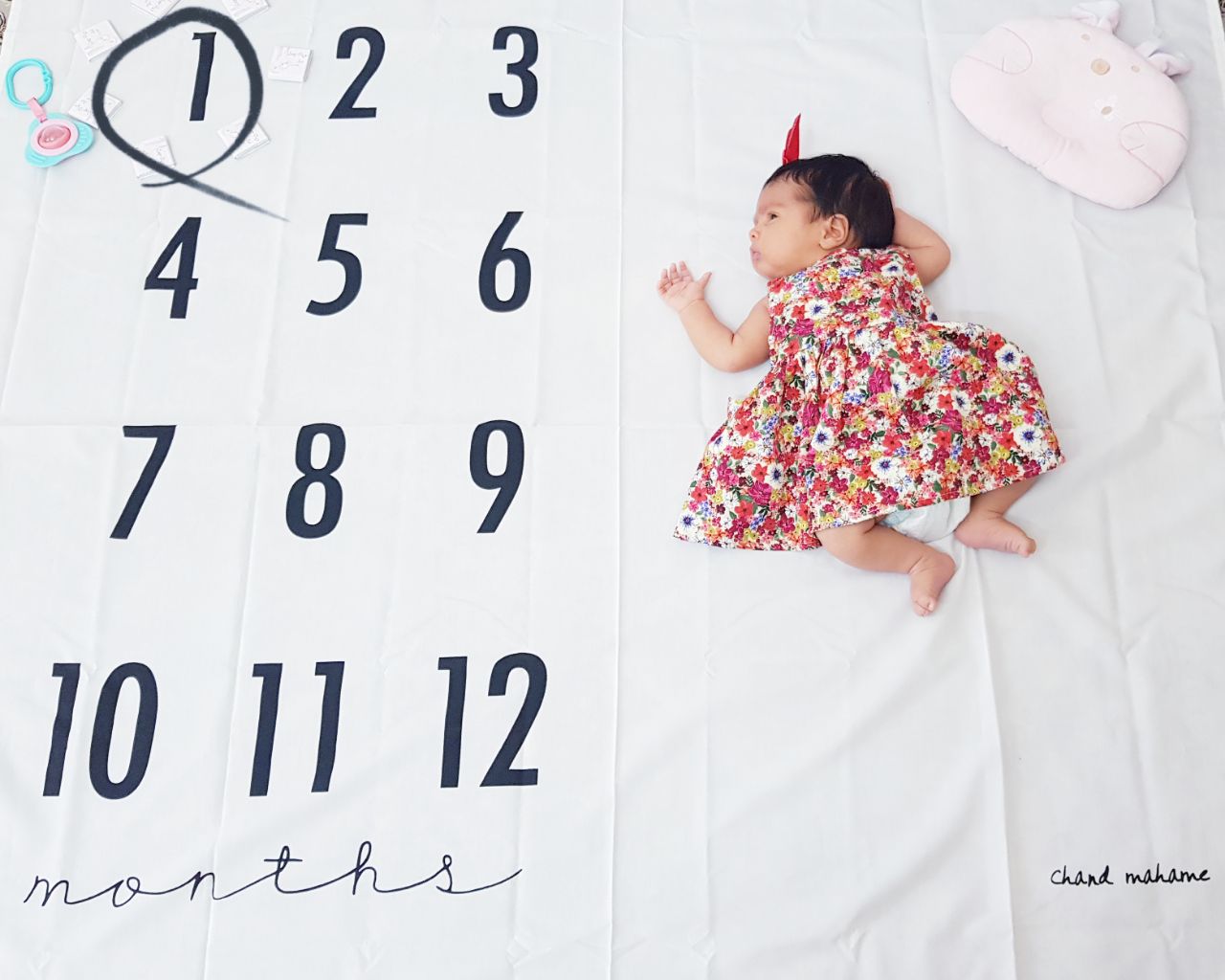 پارچه ماهگرد نوزاد طرح کلاسیک هیراد پورعسگری