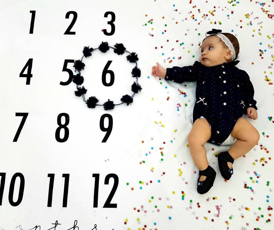 پارچه ماهگرد نوزاد طرح کلاسیک هیراد پورعسگری