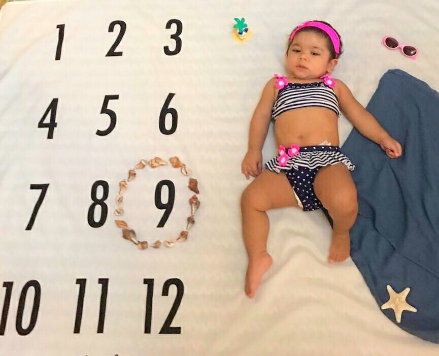 پارچه ماهگرد نوزاد طرح کلاسیک هیراد پورعسگری