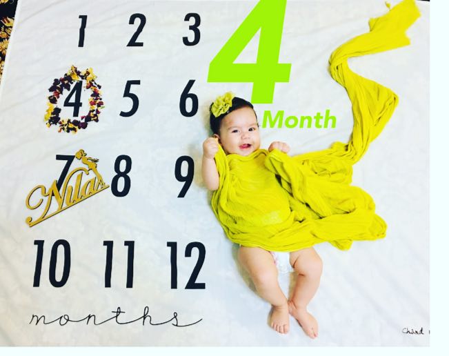 چهار ماهگی نوزاد هیراد پورعسگری