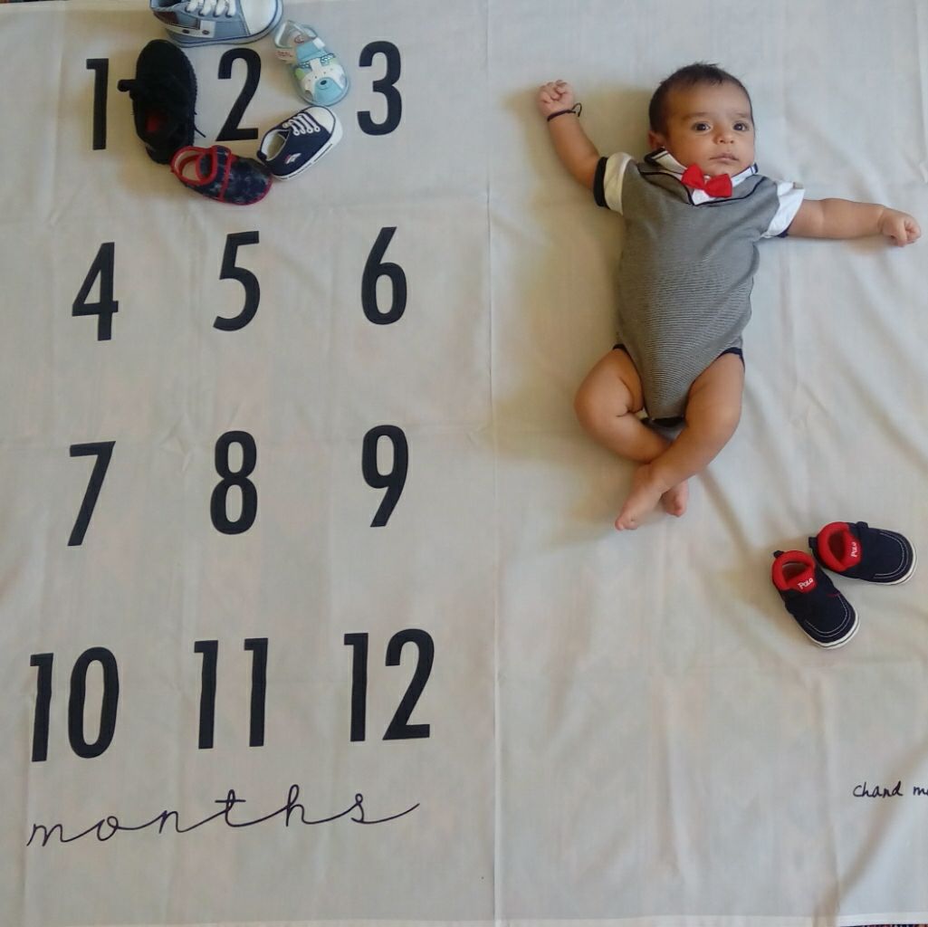 پارچه ماهگرد نوزاد طرح کلاسیک هیراد پورعسگری