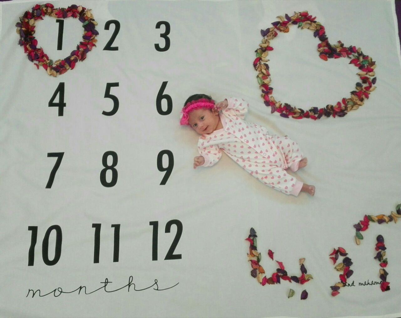 پارچه ماهگرد نوزاد طرح کلاسیک هیراد پورعسگری