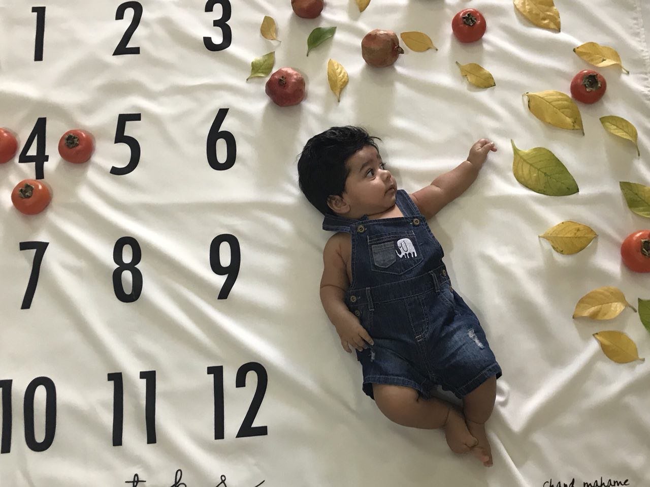 پارچه ماهگرد نوزاد طرح کلاسیک هیراد پورعسگری