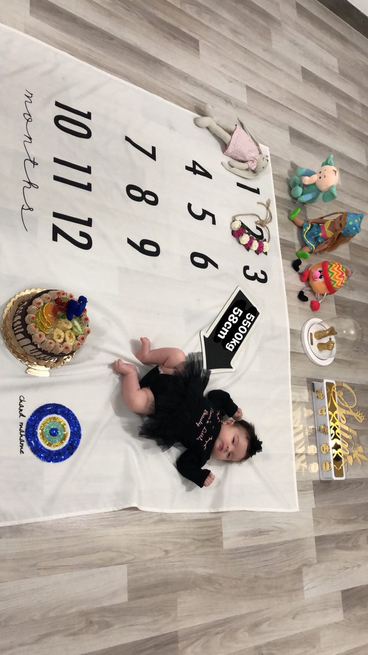 پارچه ماهگرد نوزاد طرح کلاسیک هیراد پورعسگری