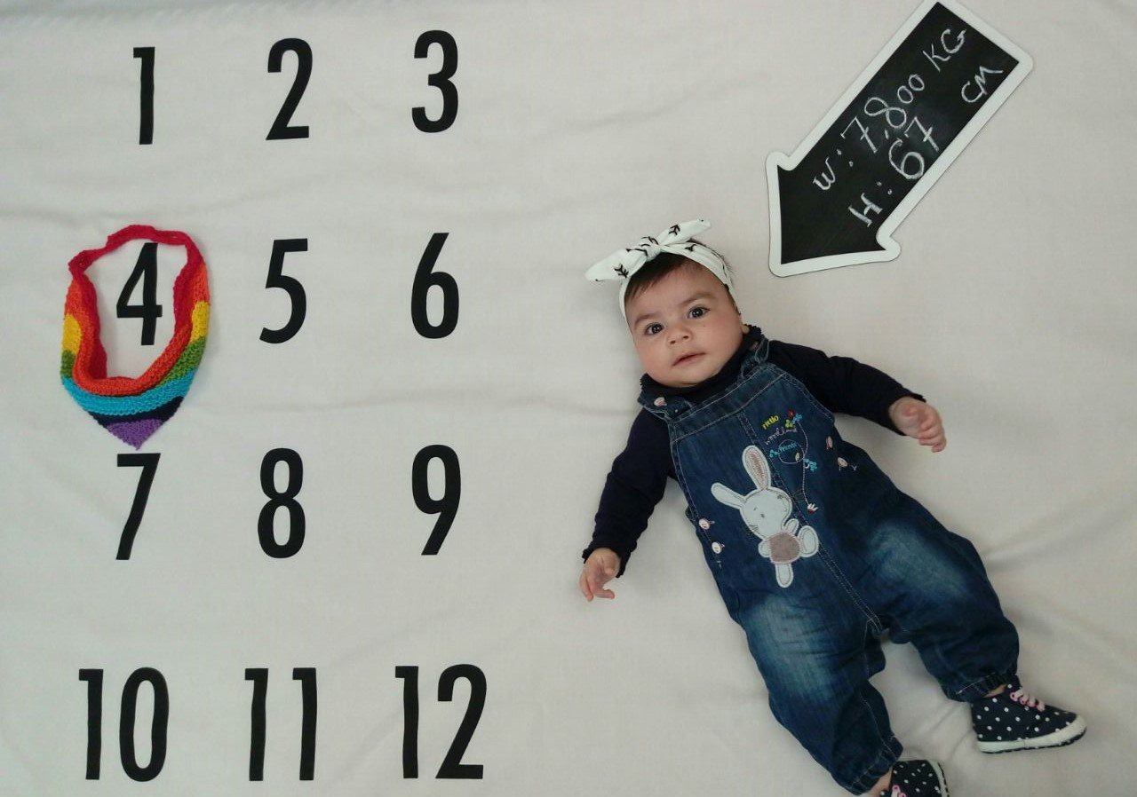 چهار ماهگی نوزاد هیراد پورعسگری