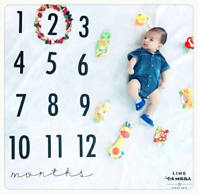 پارچه ماهگرد نوزاد طرح کلاسیک هیراد پورعسگری