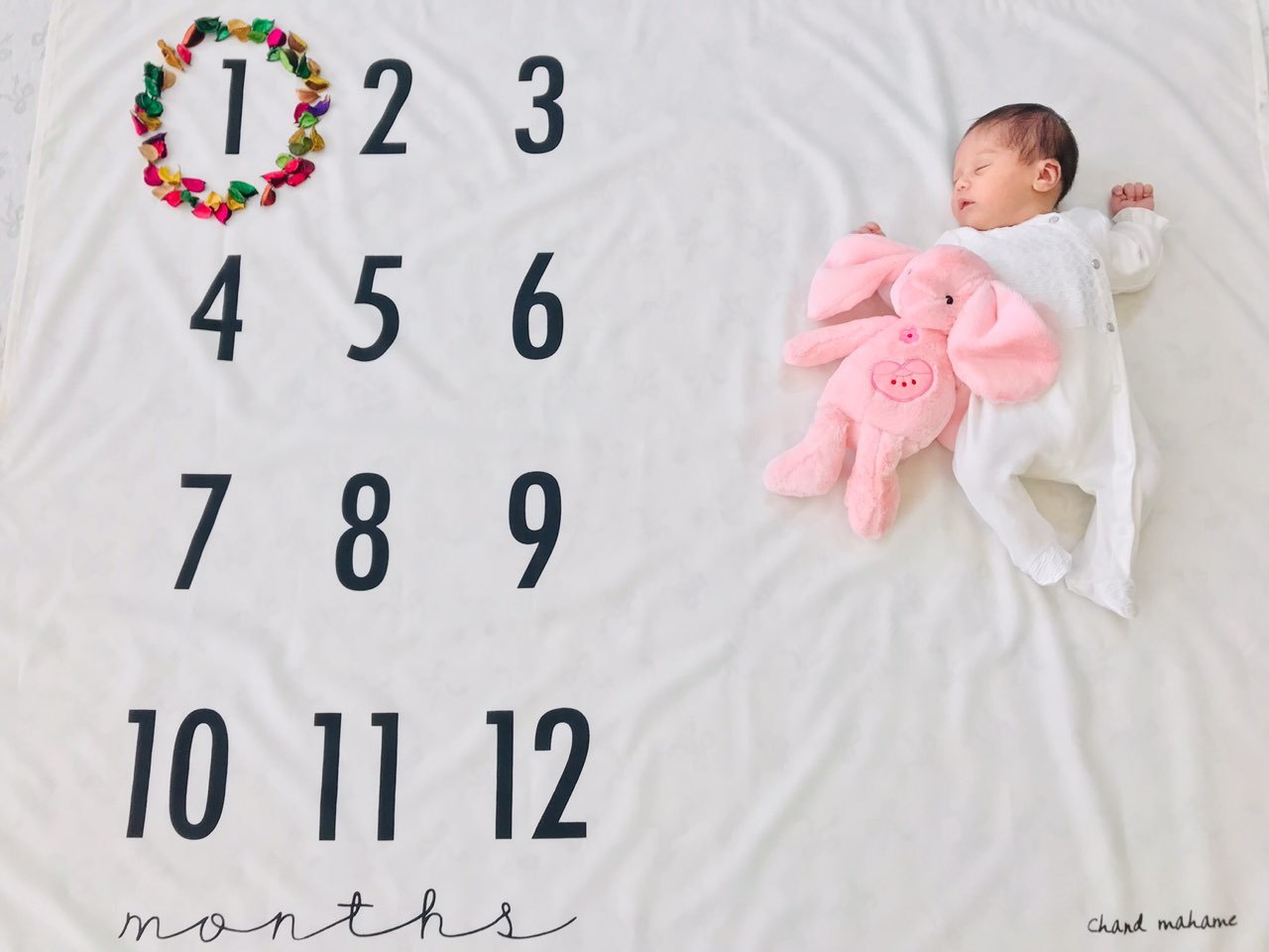 پارچه ماهگرد نوزاد طرح کلاسیک هیراد پورعسگری