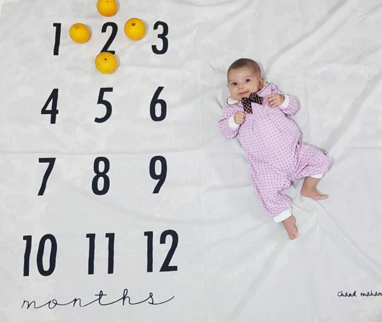 پارچه ماهگرد نوزاد طرح کلاسیک هیراد پورعسگری