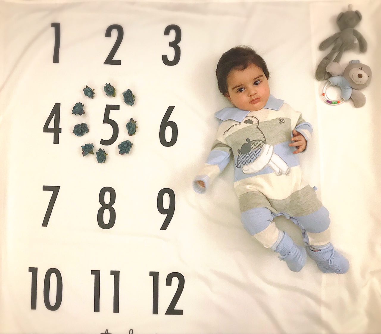 پارچه ماهگرد نوزاد طرح کلاسیک هیراد پورعسگری