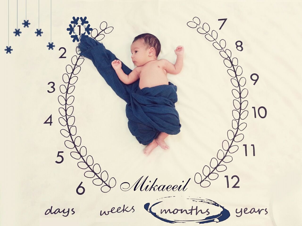 یک ماهگی نوزاد هیراد پورعسگری