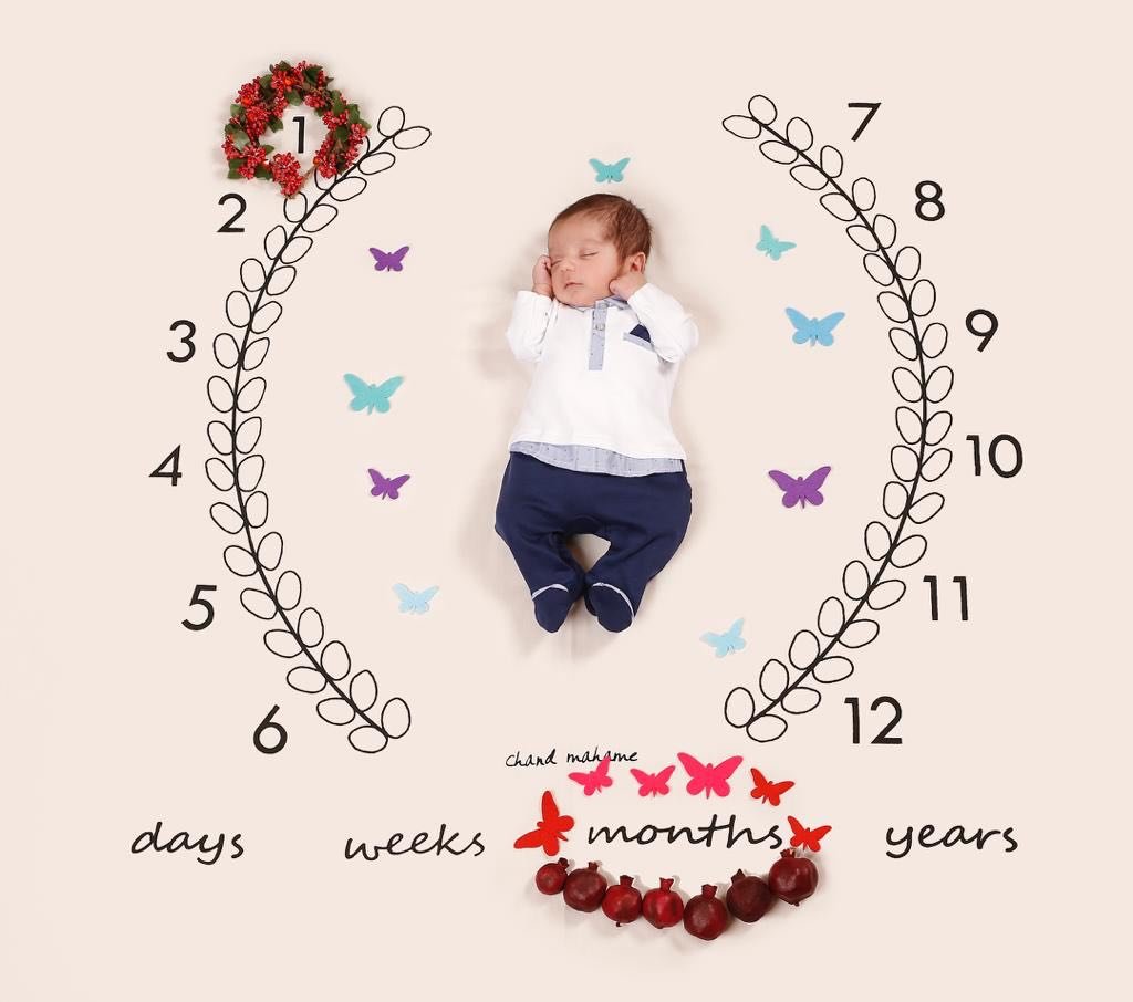 یک ماهگی نوزاد هیراد پورعسگری