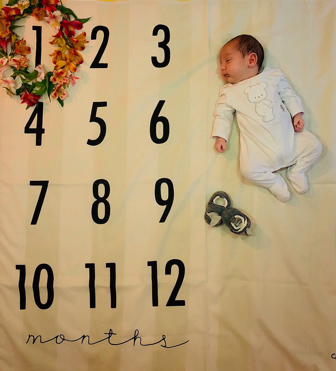 پارچه ماهگرد نوزاد طرح کلاسیک هیراد پورعسگری