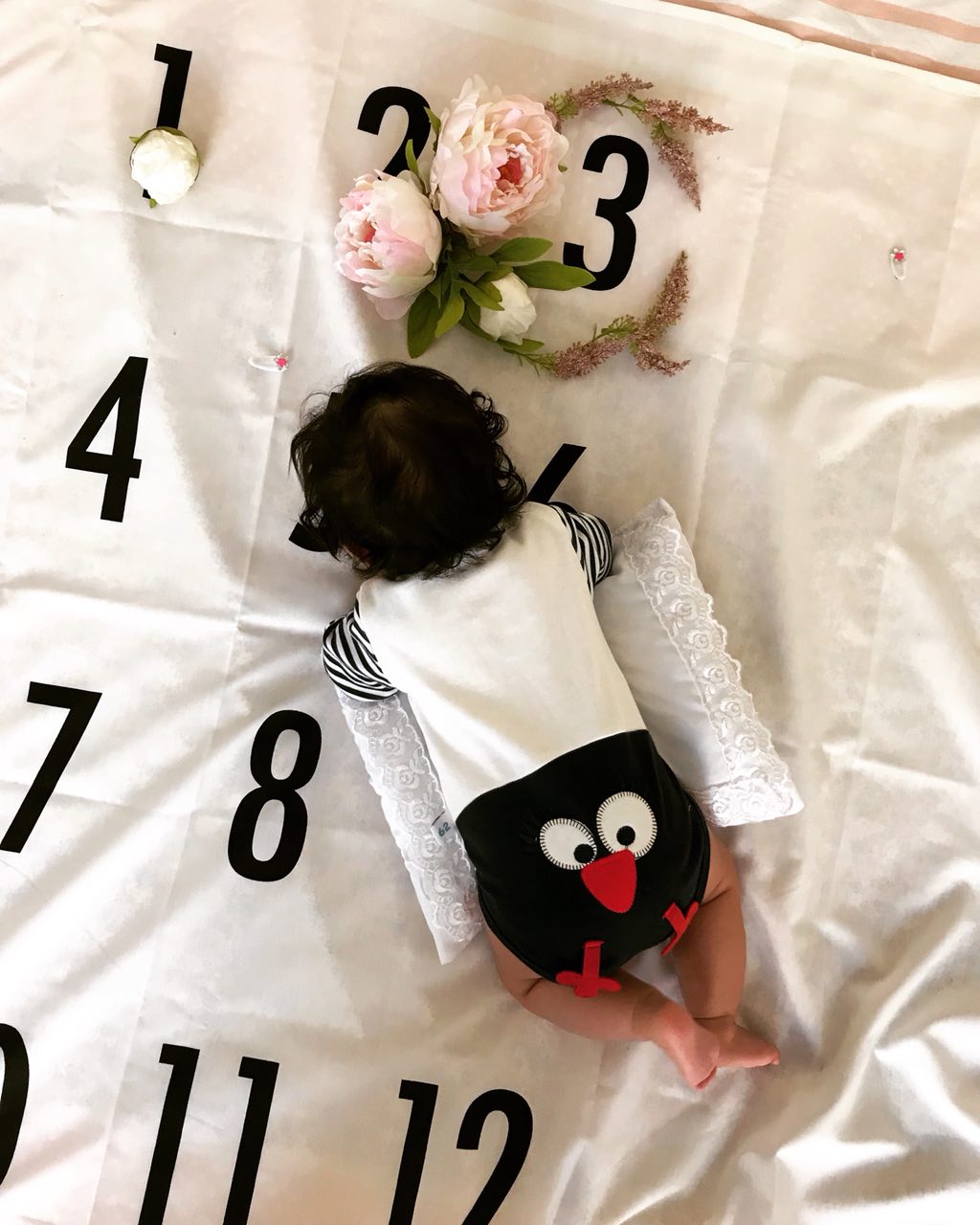 پارچه ماهگرد نوزاد طرح کلاسیک هیراد پورعسگری