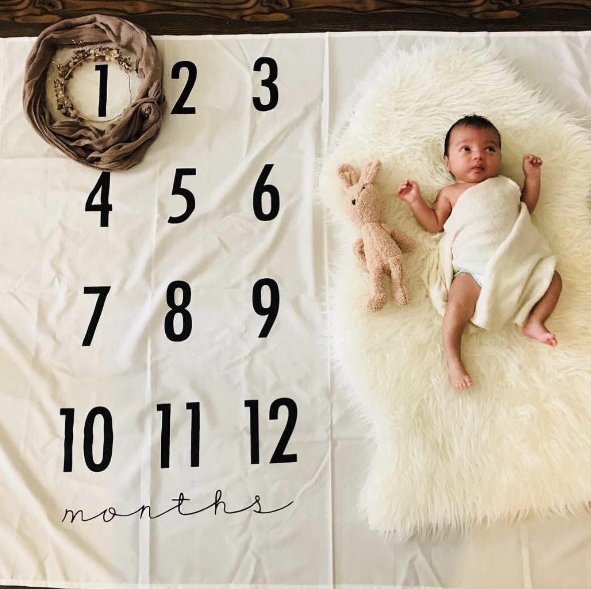 پارچه ماهگرد نوزاد طرح کلاسیک هیراد پورعسگری