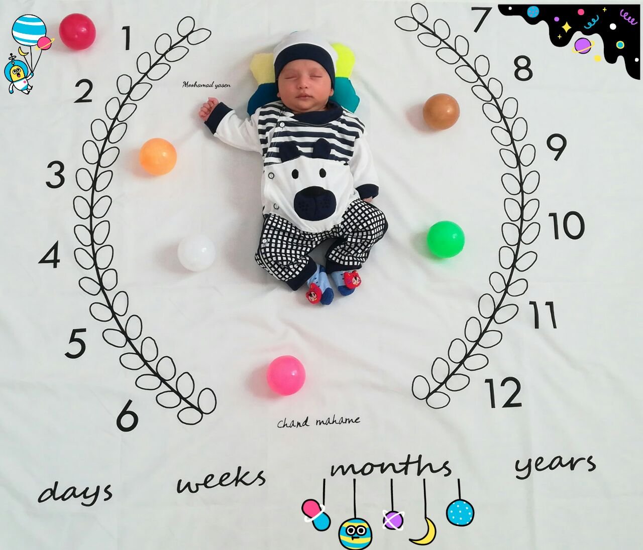 یک ماهگی نوزاد هیراد پورعسگری